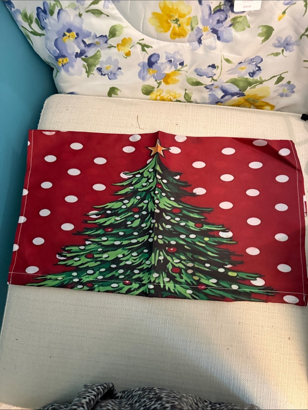 Holiday Tree Red Decorative Placemat - Unbranded